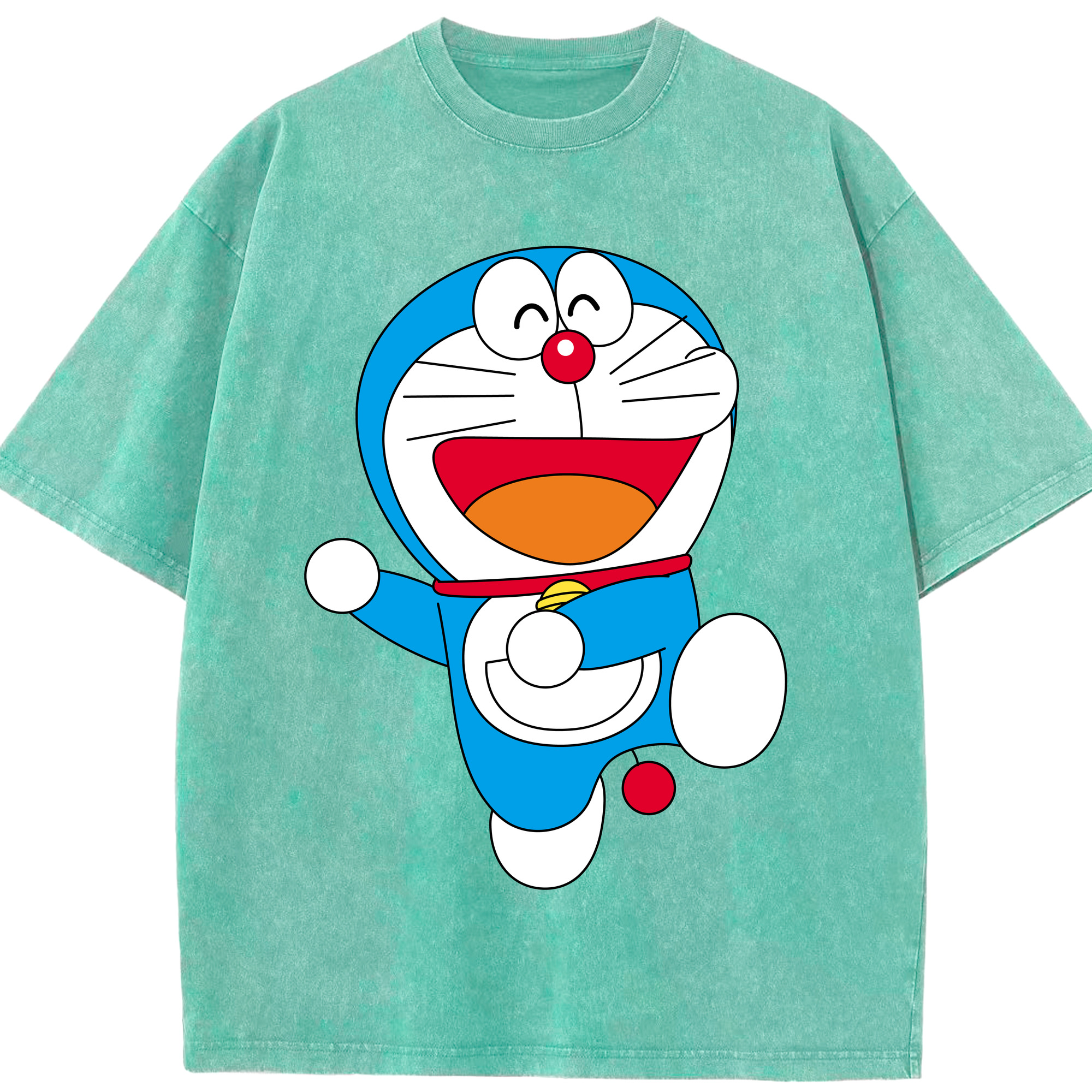 （画像用） ドラえもん Doraemon 綿100% ヴィンテージ風 半袖Tシャツ（フロントプリント）